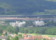 Немцы взорвали пожилой Sinntal мост, расположенный рядом с новым мостом по автобану
